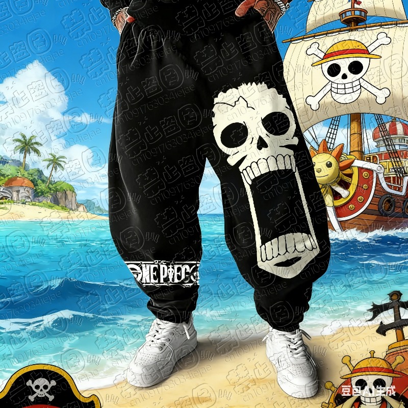 Winter Clothing Anime - Pantaloni Sportivi da Uomo One Piece