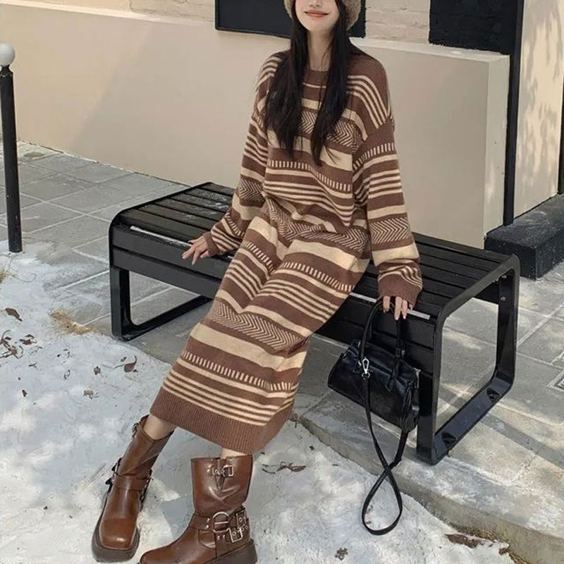 Winter Clothing H&M - Abito lungo lavorato a maglia a