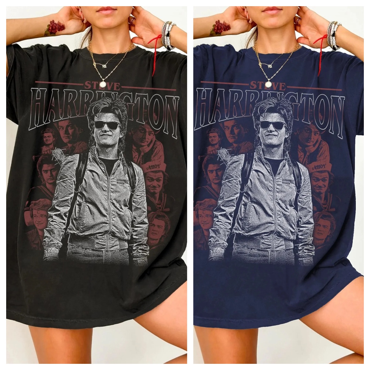 Winter Clothing Gif - T-shirt Steve Harrington unisex con grafica,