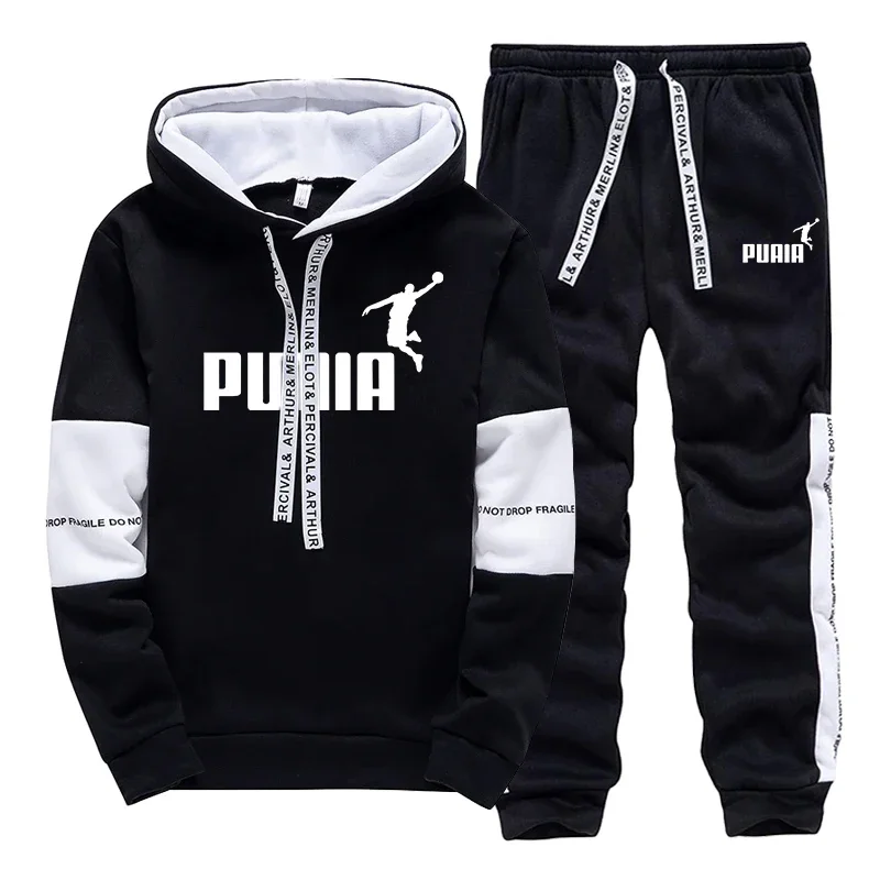 Winter Clothing Hoodie - Tuta Sportiva da Uomo con Stampa,