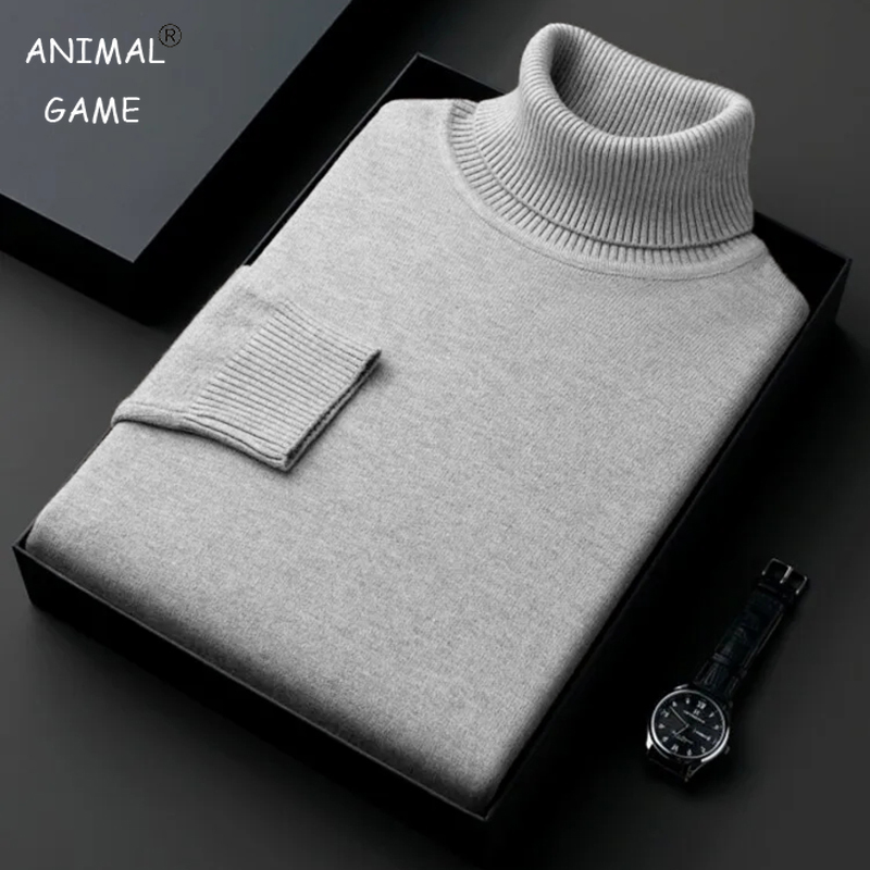 Winter Clothing Trends - Sweatwear Uomo Anti-pilling Maglione dolcevita lavorato