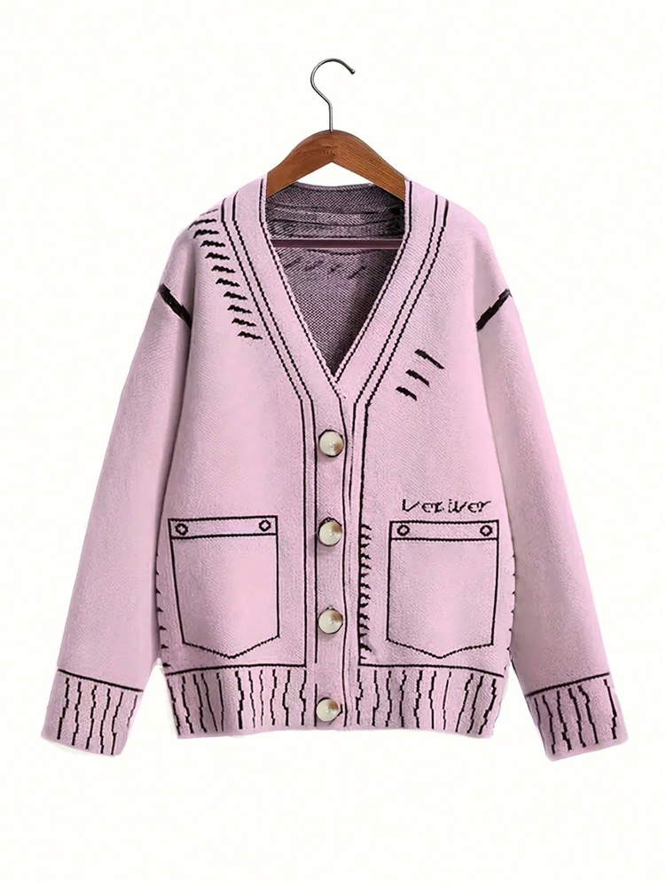Winter Clothing Clearance Sale - Cardigan abbottonato da donna taglie forti