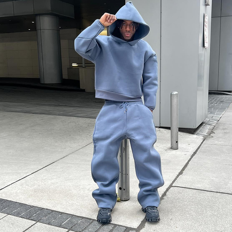 Winter Clothing Website - Felpa con cappuccio da uomo Set