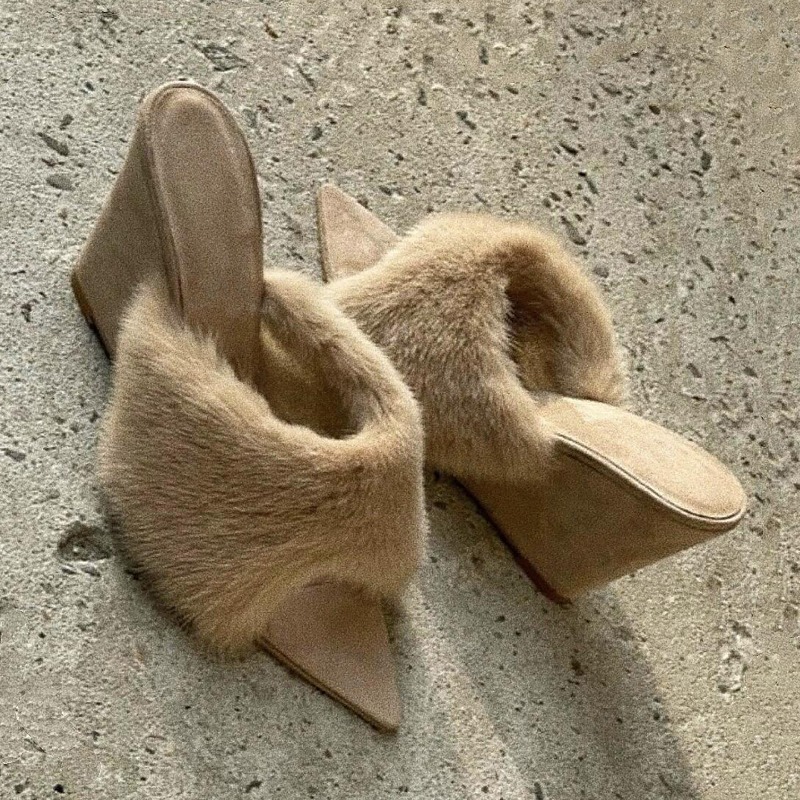 Winter Clothing Clearance Sale - Soffici pantofole da donna zeppe sandali