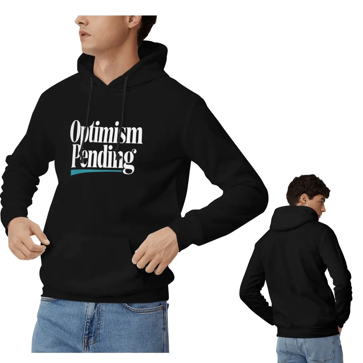 Winter Clothing Quotes - Optimismo Pending Divertenti felpe con citazione