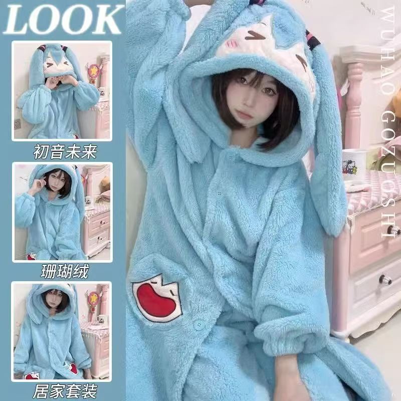 Winter Clothing Anime - Pigiama Anime Miku, Set Pigiama Invernale