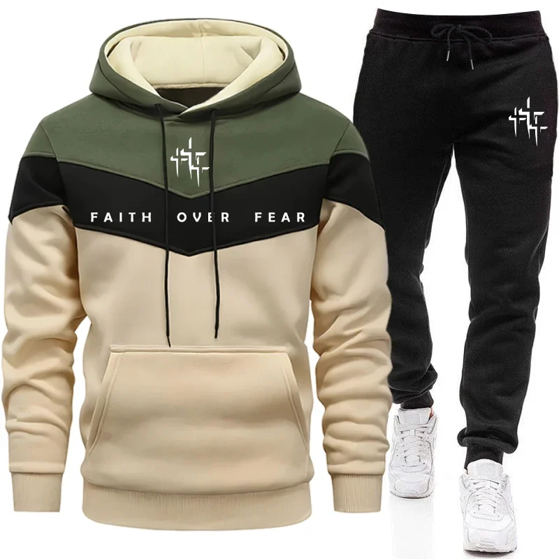 Tuta da Uomo 'Faith Over Fear' - Winter Clothing For Men recensione e prezzo
